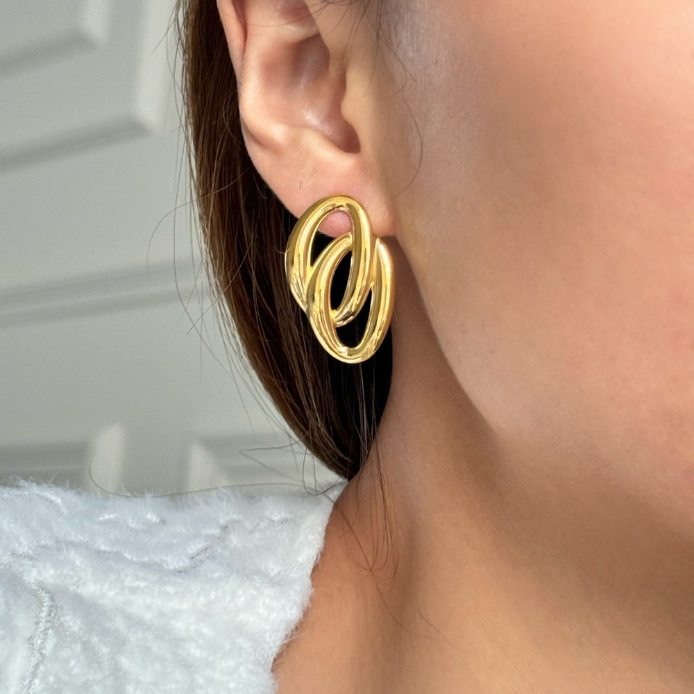 NEW💎18K Gold Earrings*Old Money Style*Lightweight Earrings*Everyday Earrings
